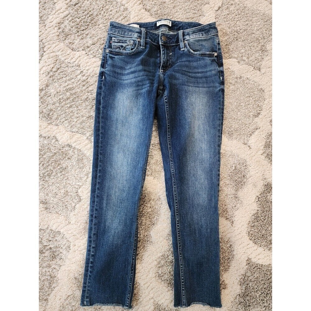 Vigoss Jeans Crop Women’s Size 2 Skinny Dark Wash Stretch Mid Rise